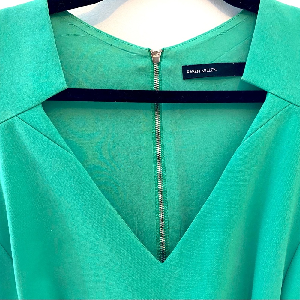 Mint green Karen Millen dress knee length
